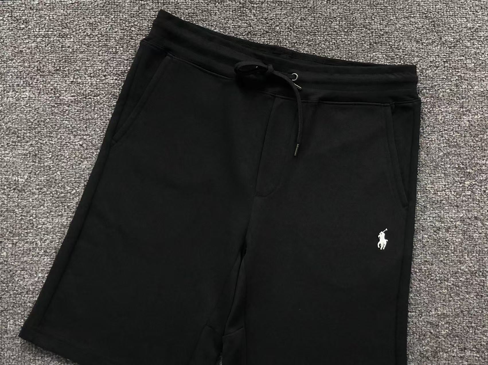 POLO RALPH LAUREN DOUBLE KNIT SHORTS BLACK - Sin Sity Reps