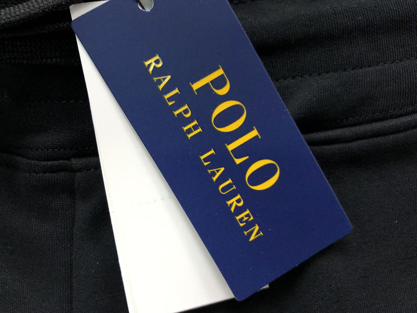 POLO RALPH LAUREN DOUBLE KNIT SHORTS BLACK - Sin Sity Reps