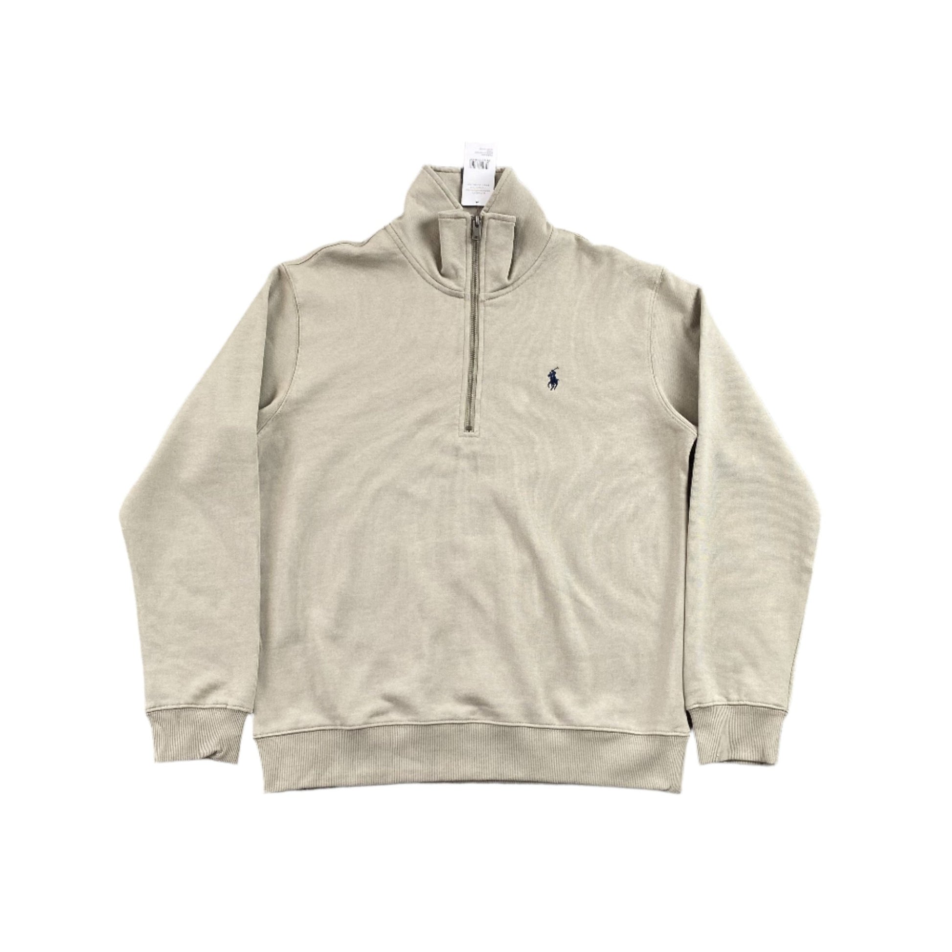 POLO RALPH LAUREN QUARTER ZIP SWEATSHIRT BEIGE - Sin Sity Reps