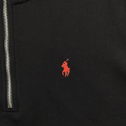 POLO RALPH LAUREN QUARTER ZIP SWEATSHIRT BLACK - Sin Sity Reps