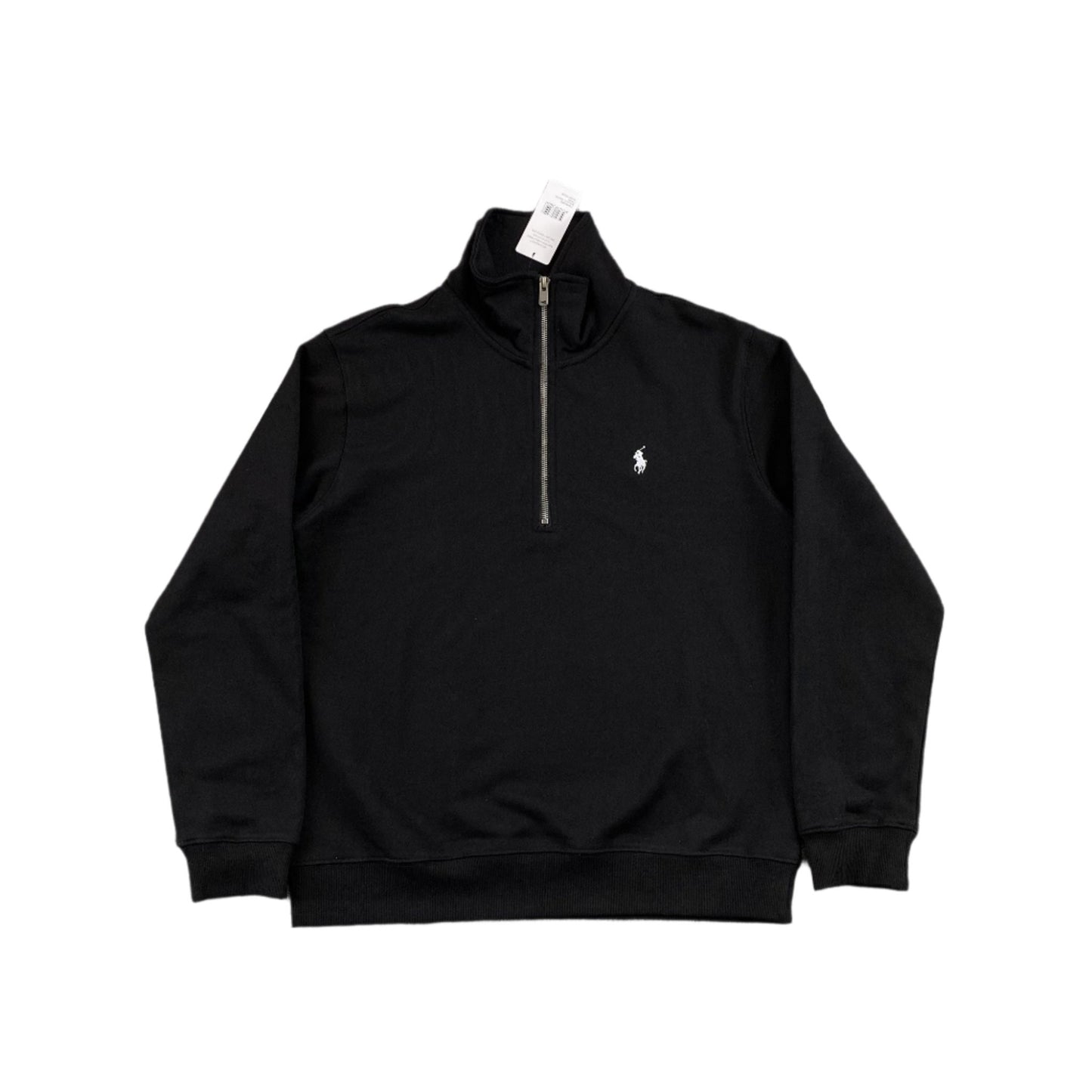 POLO RALPH LAUREN QUARTER ZIP SWEATSHIRT BLACK - Sin Sity Reps