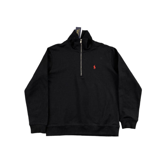 POLO RALPH LAUREN QUARTER ZIP SWEATSHIRT BLACK - Sin Sity Reps