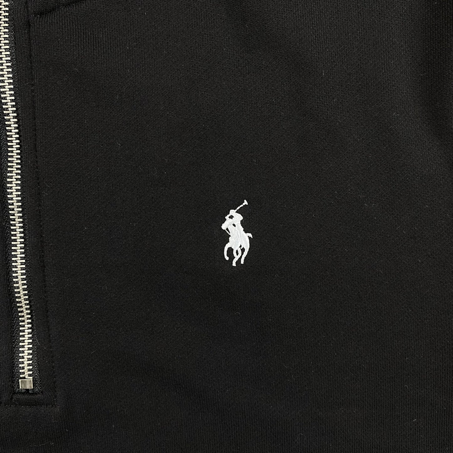 POLO RALPH LAUREN QUARTER ZIP SWEATSHIRT BLACK - Sin Sity Reps