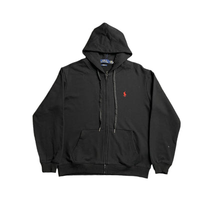 POLO RALPH LAUREN ZIP UP HOODIE BLACK - Sin Sity Reps