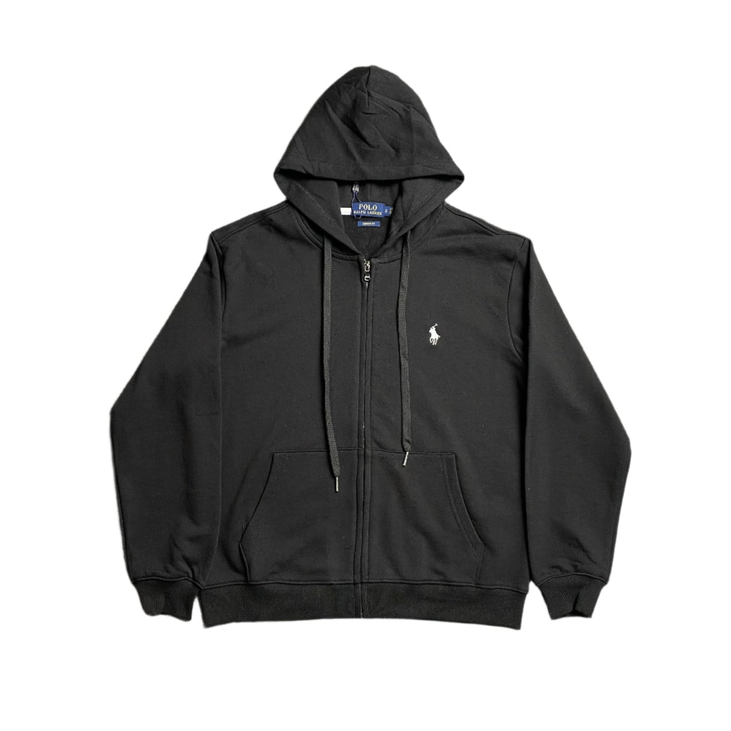 POLO RALPH LAUREN ZIP UP HOODIE BLACK - Sin Sity Reps