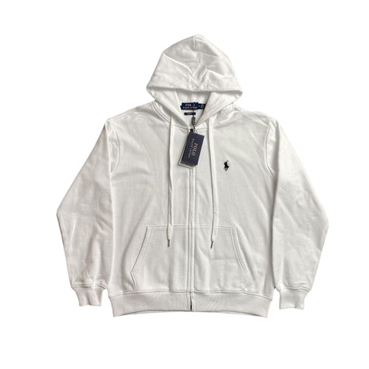 POLO RALPH LAUREN ZIP - UP HOODIE WHITE - Sin Sity Reps