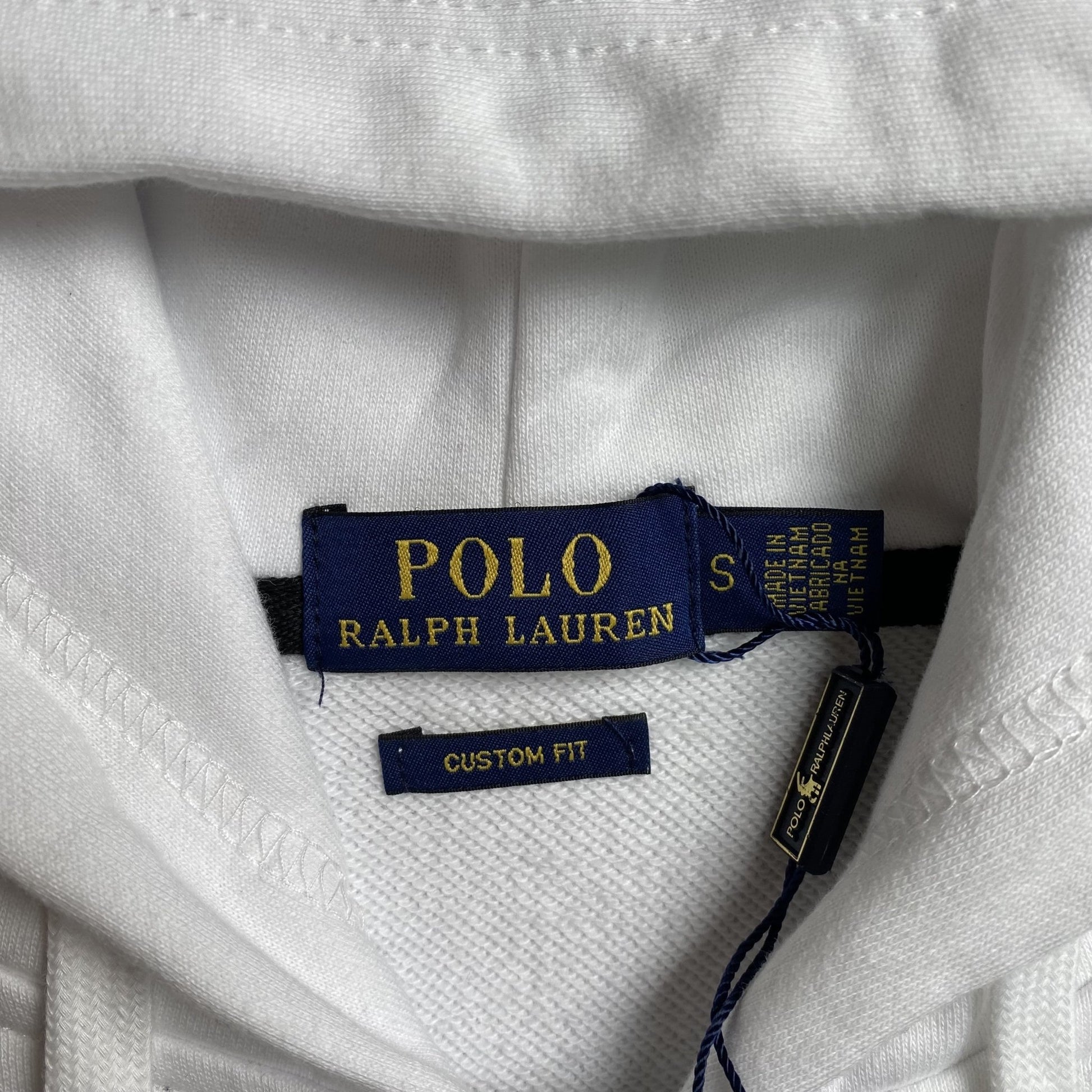 POLO RALPH LAUREN ZIP - UP HOODIE WHITE - Sin Sity Reps