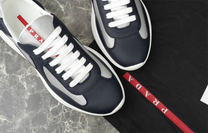 PRADA AMERICA'S CUP LEATHER NAVY SILVER - Sin Sity Reps