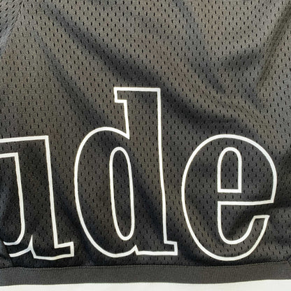 RHUDE COURT LOGO SHORTS BLACK/WHITE - Sin Sity Reps