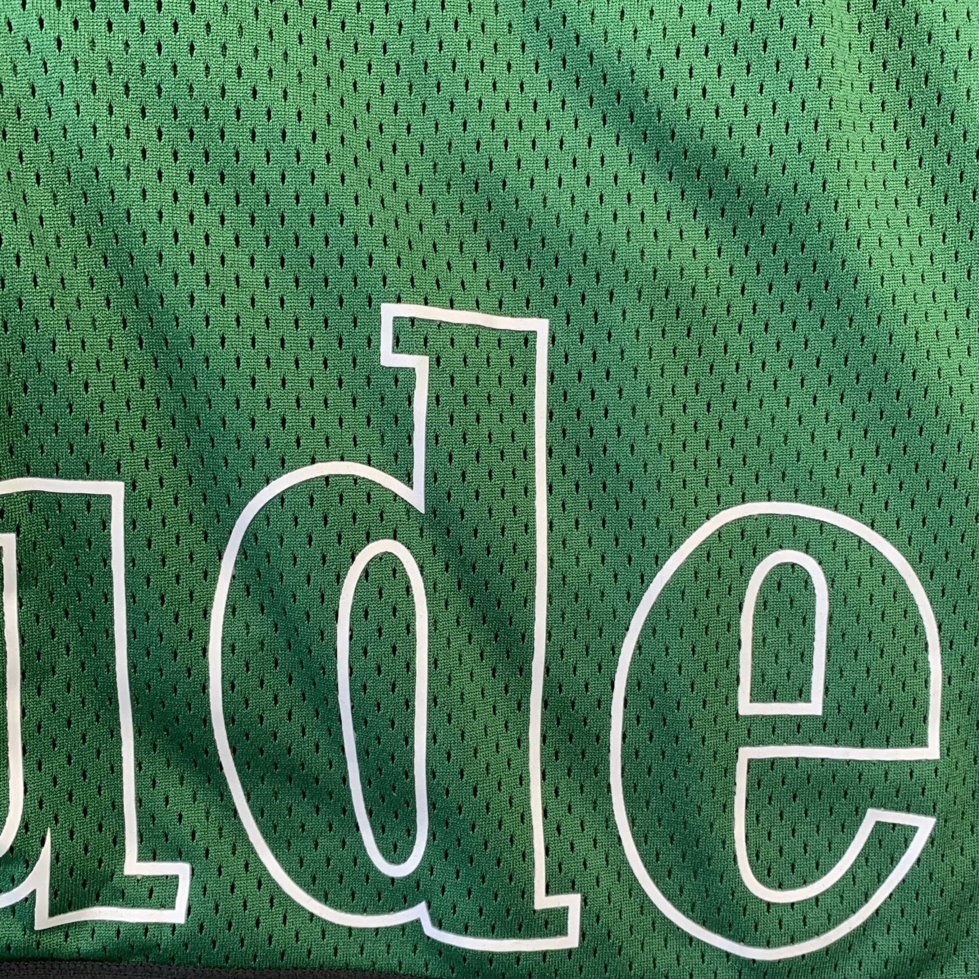 RHUDE COURT LOGO SHORTS GREEN - Sin Sity Reps