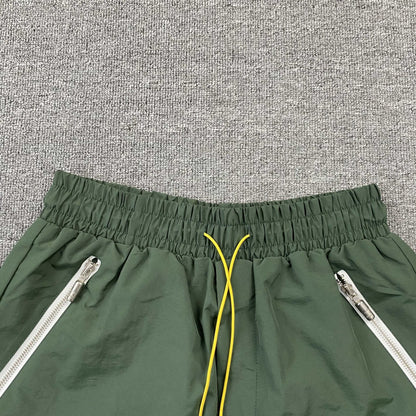 RHUDE RH LOGO SHORTS GREEN - Sin Sity Reps