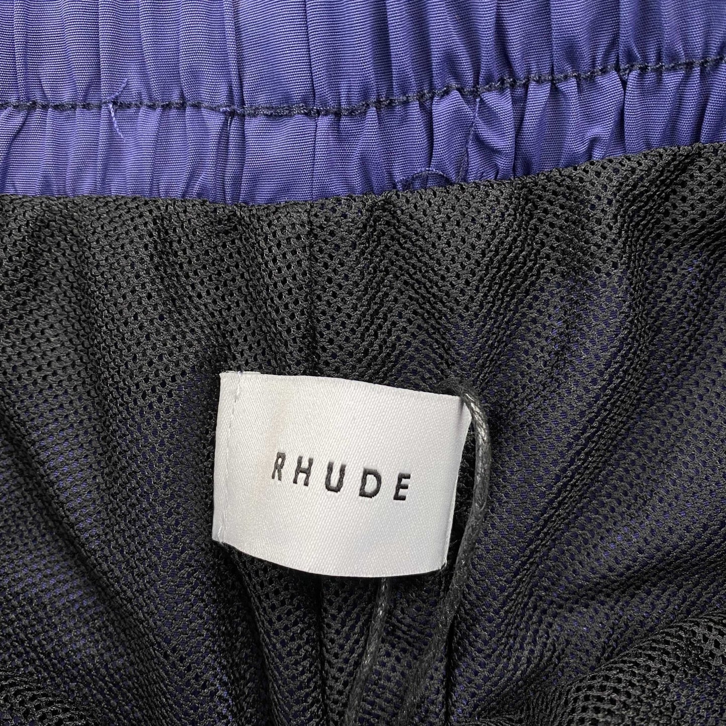 RHUDE RH LOGO SHORTS NAVY - Sin Sity Reps