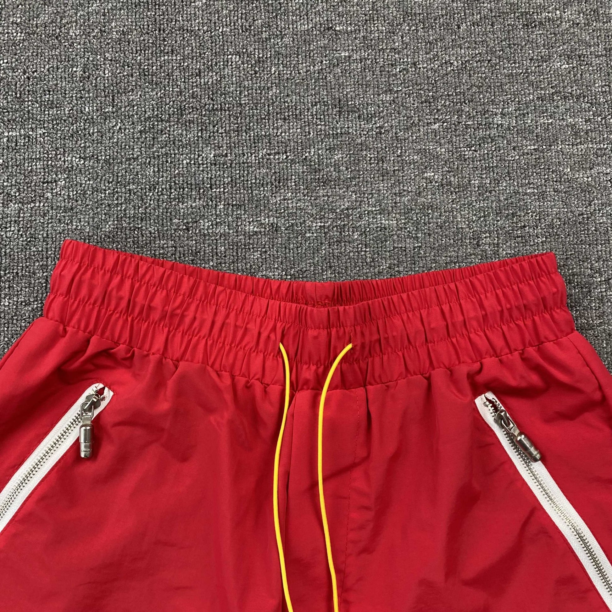 RHUDE RH LOGO SHORTS RED - Sin Sity Reps