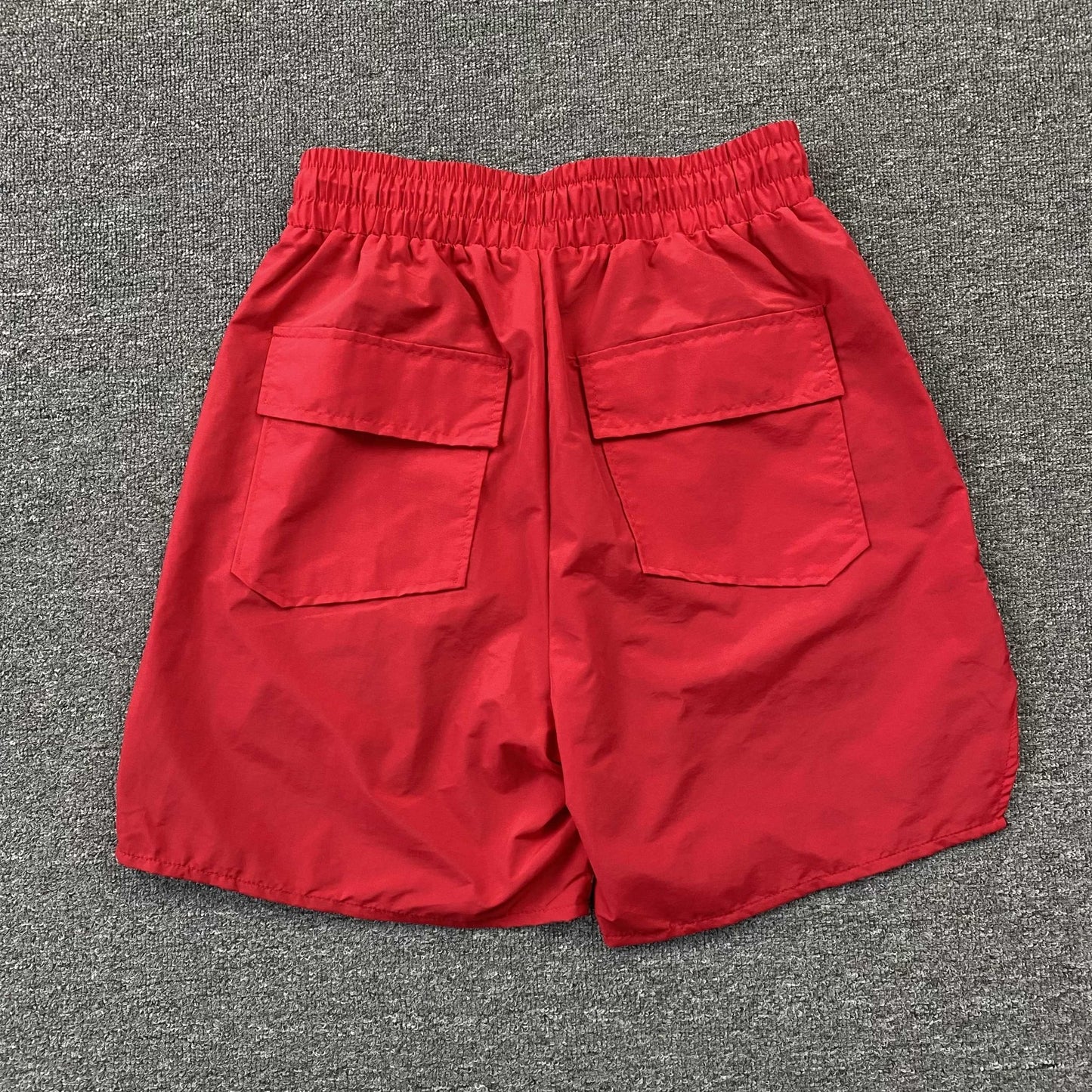 RHUDE RH LOGO SHORTS RED - Sin Sity Reps