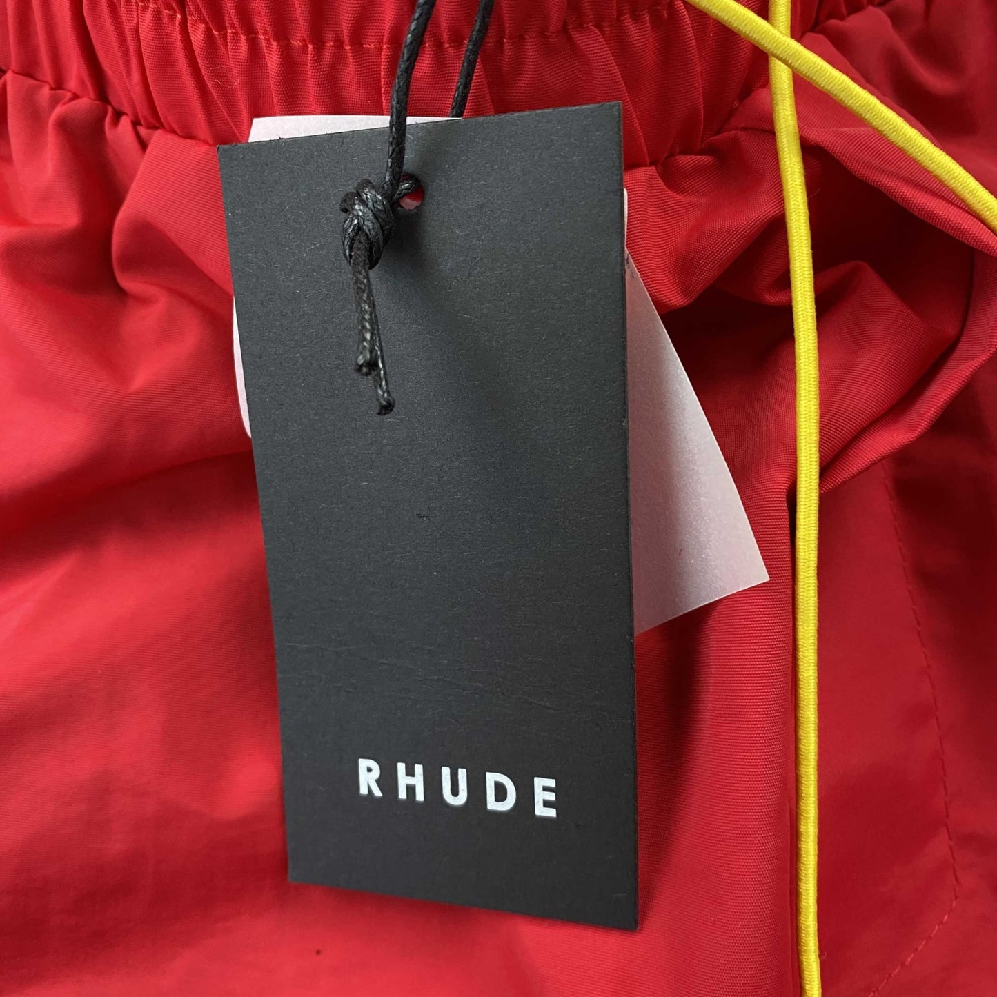 RHUDE RH LOGO SHORTS RED - Sin Sity Reps