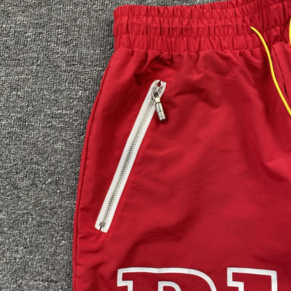 RHUDE RH LOGO SHORTS RED - Sin Sity Reps