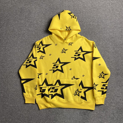 SP5DER 5STAR HOODIE YELLOW - Sin Sity Reps