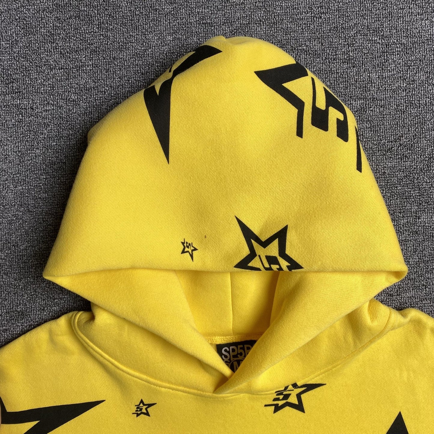 SP5DER 5STAR HOODIE YELLOW - Sin Sity Reps