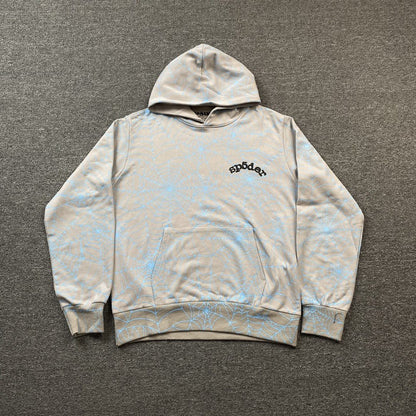 SP5DER AOP WEB HOODIE HEATHER GREY - Sin Sity Reps