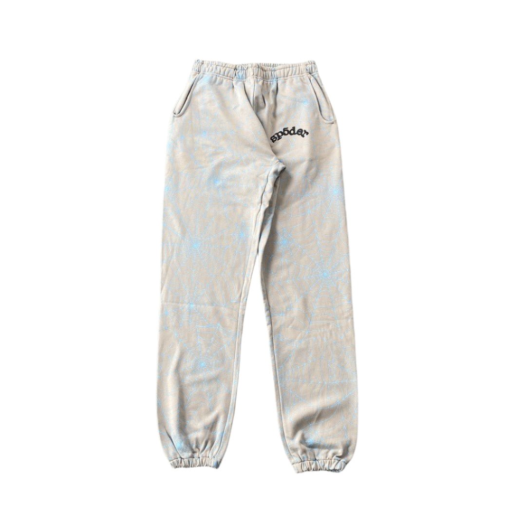 SP5DER AOP WEB SWEATPANTS HEATHER GREY - Sin Sity Reps