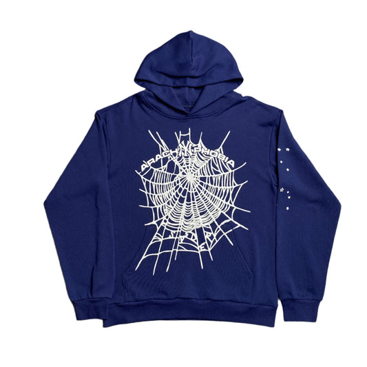 SP5DER ARACH NY PHOBIA HOODIE NAVY - Sin Sity Reps