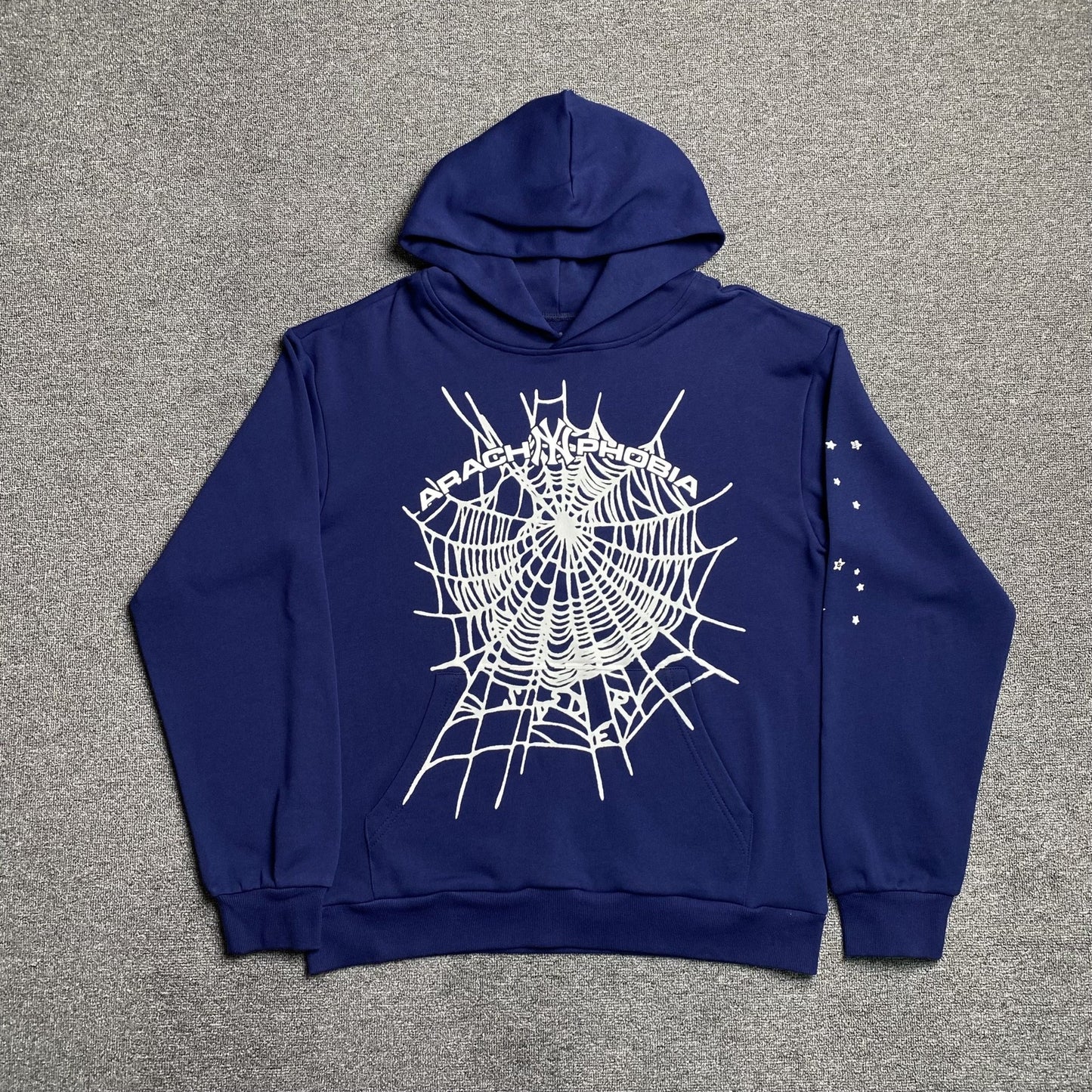 SP5DER ARACH NY PHOBIA HOODIE NAVY - Sin Sity Reps