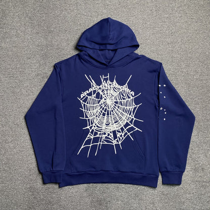 SP5DER ARACH NY PHOBIA HOODIE NAVY - Sin Sity Reps