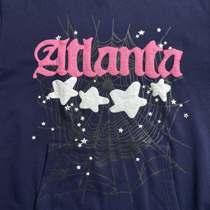 SP5DER ATLANTA HOODIE NAVY - Sin Sity Reps