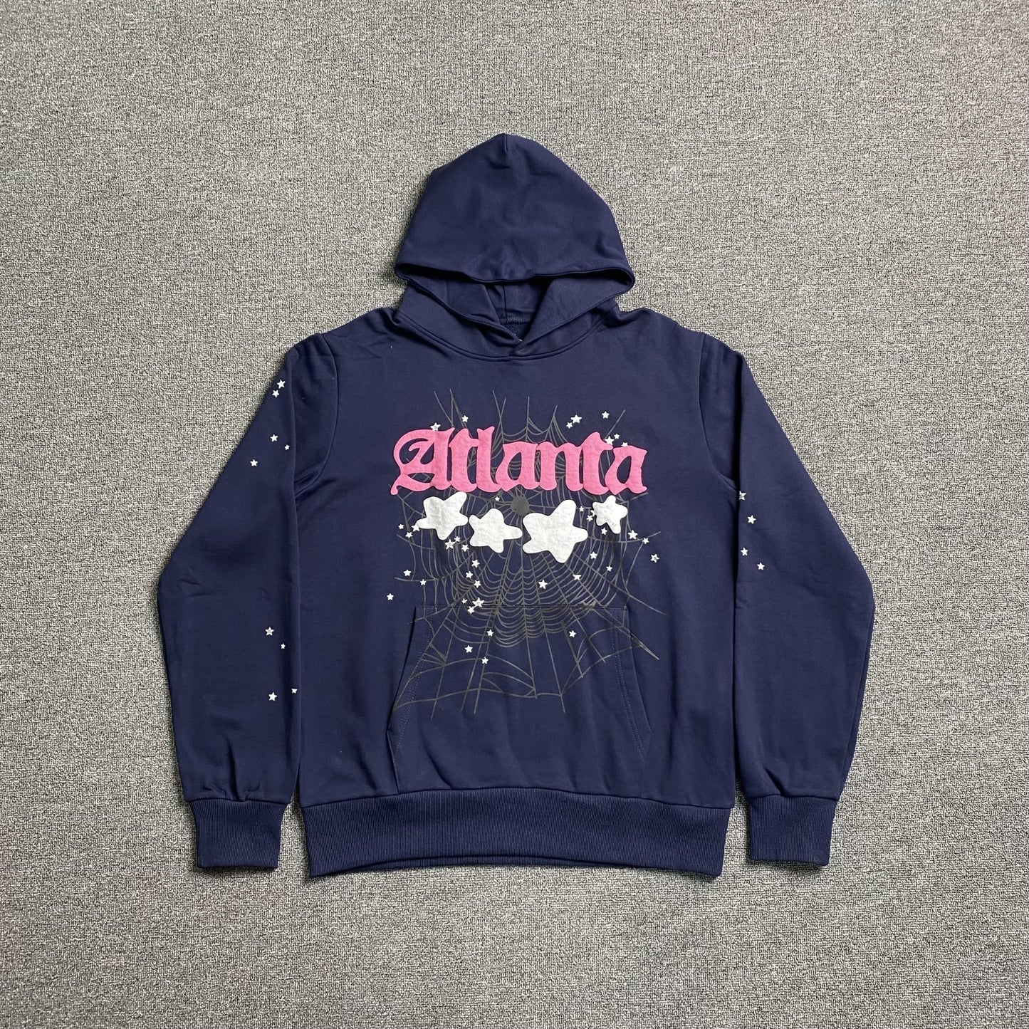 SP5DER ATLANTA HOODIE NAVY - Sin Sity Reps