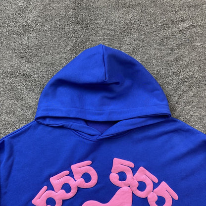 SP5DER BELUGA HOODIE BLUE - Sin Sity Reps