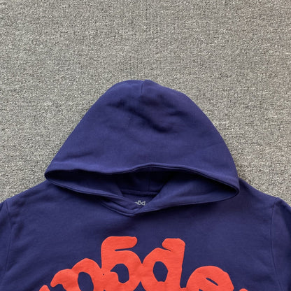 SP5DER BELUGA HOODIE NAVY - Sin Sity Reps