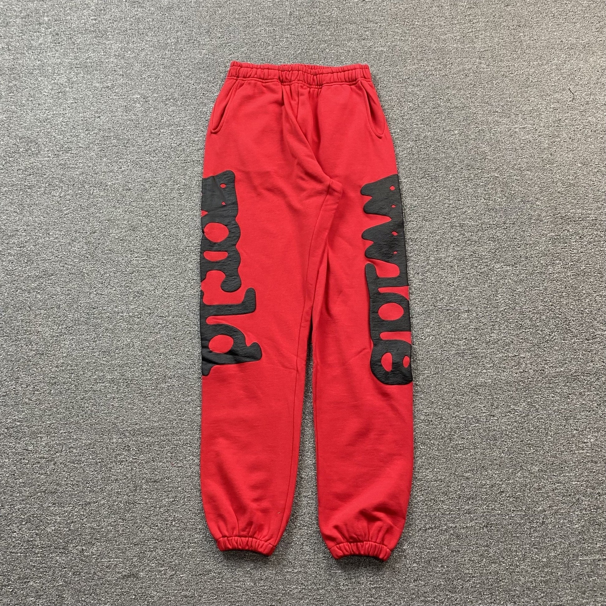 SP5DER BELUGA SWEATPANTS RED - Sin Sity Reps