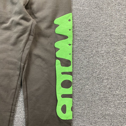 SP5DER BELUGA SWEATPANTS SLATE GREY/GREEN - Sin Sity Reps