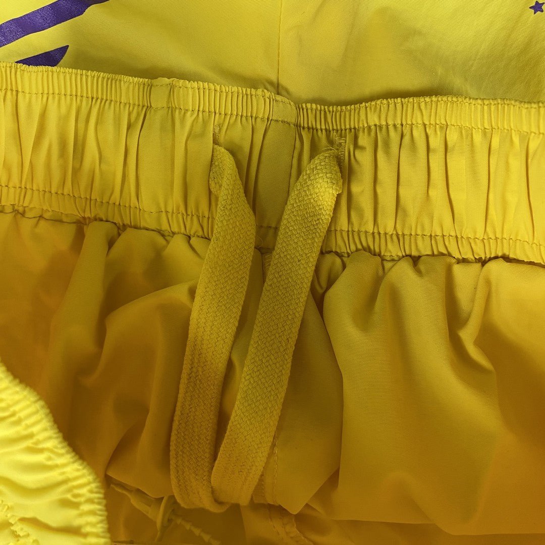 SP5DER DOUBLE LAYER SHORTS YELLOW - Sin Sity Reps