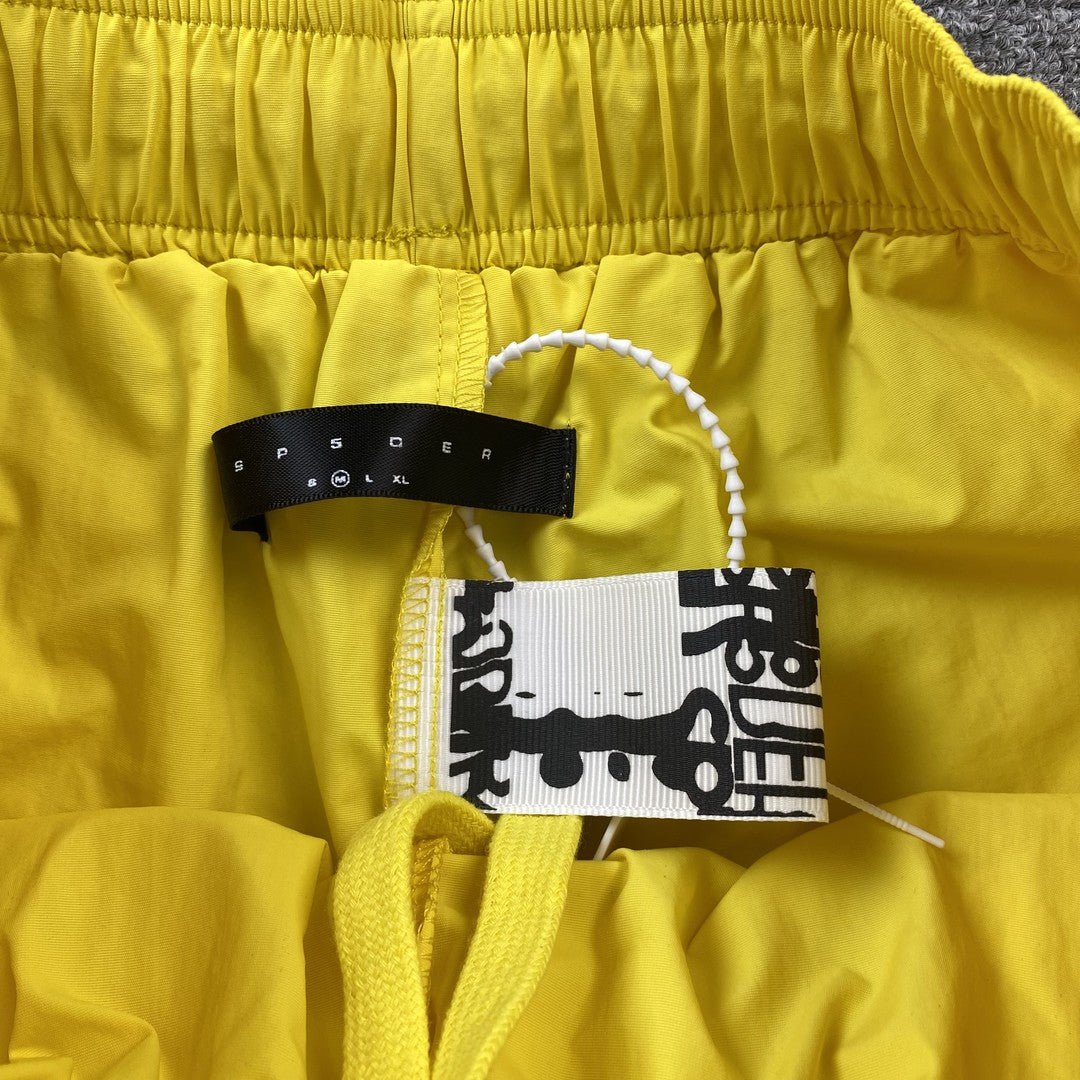 SP5DER DOUBLE LAYER SHORTS YELLOW - Sin Sity Reps