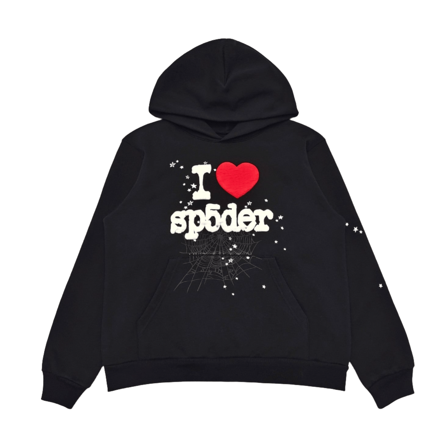 SP5DER I HEART SP5 SOUVENIR HOODIE BLACK - Sin Sity Reps