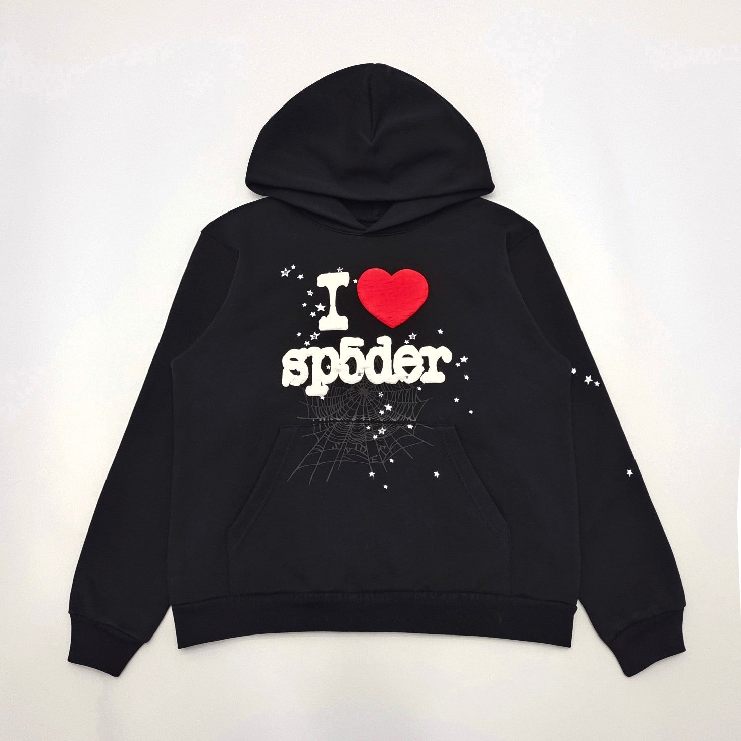 SP5DER I HEART SP5 SOUVENIR HOODIE BLACK - Sin Sity Reps