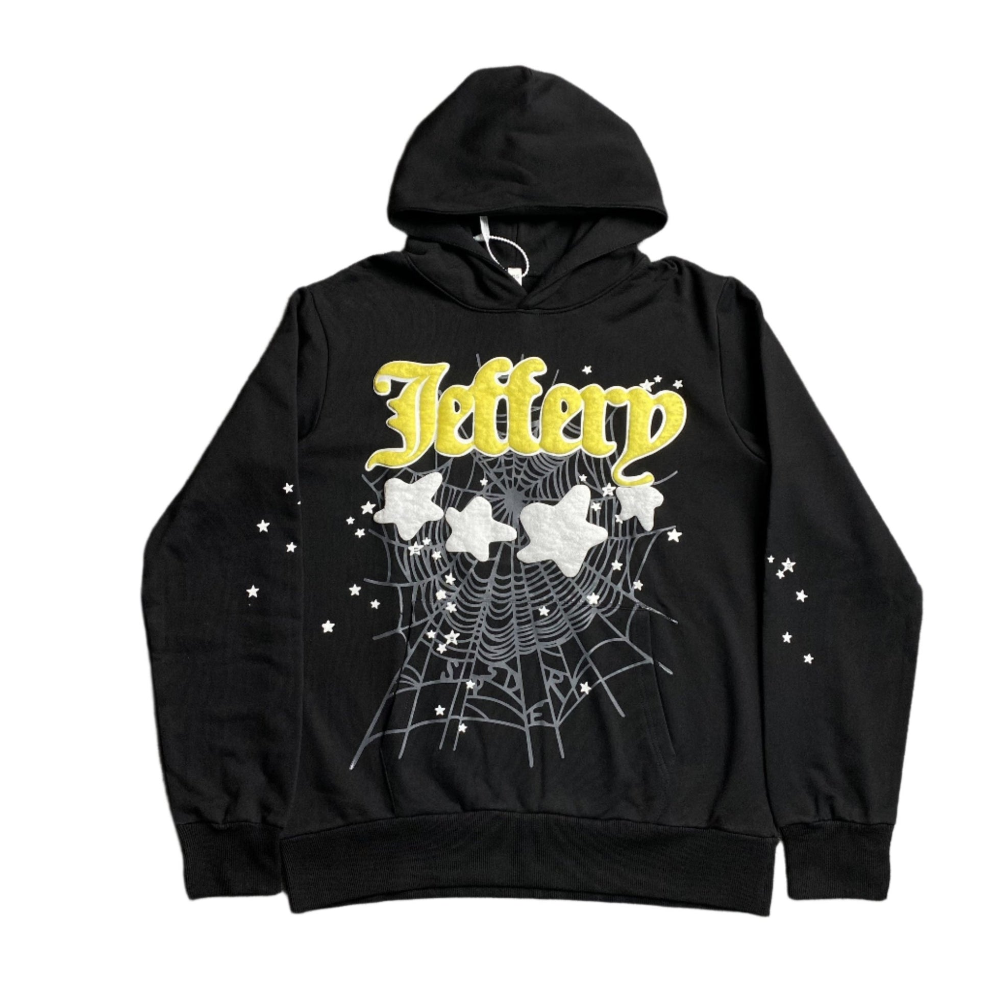 SP5DER JEFFERY HOODIE BLACK - Sin Sity Reps