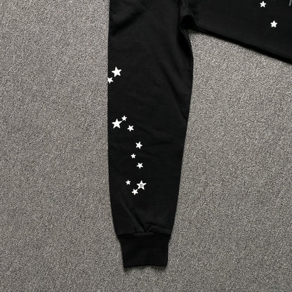 SP5DER JEFFERY HOODIE BLACK - Sin Sity Reps