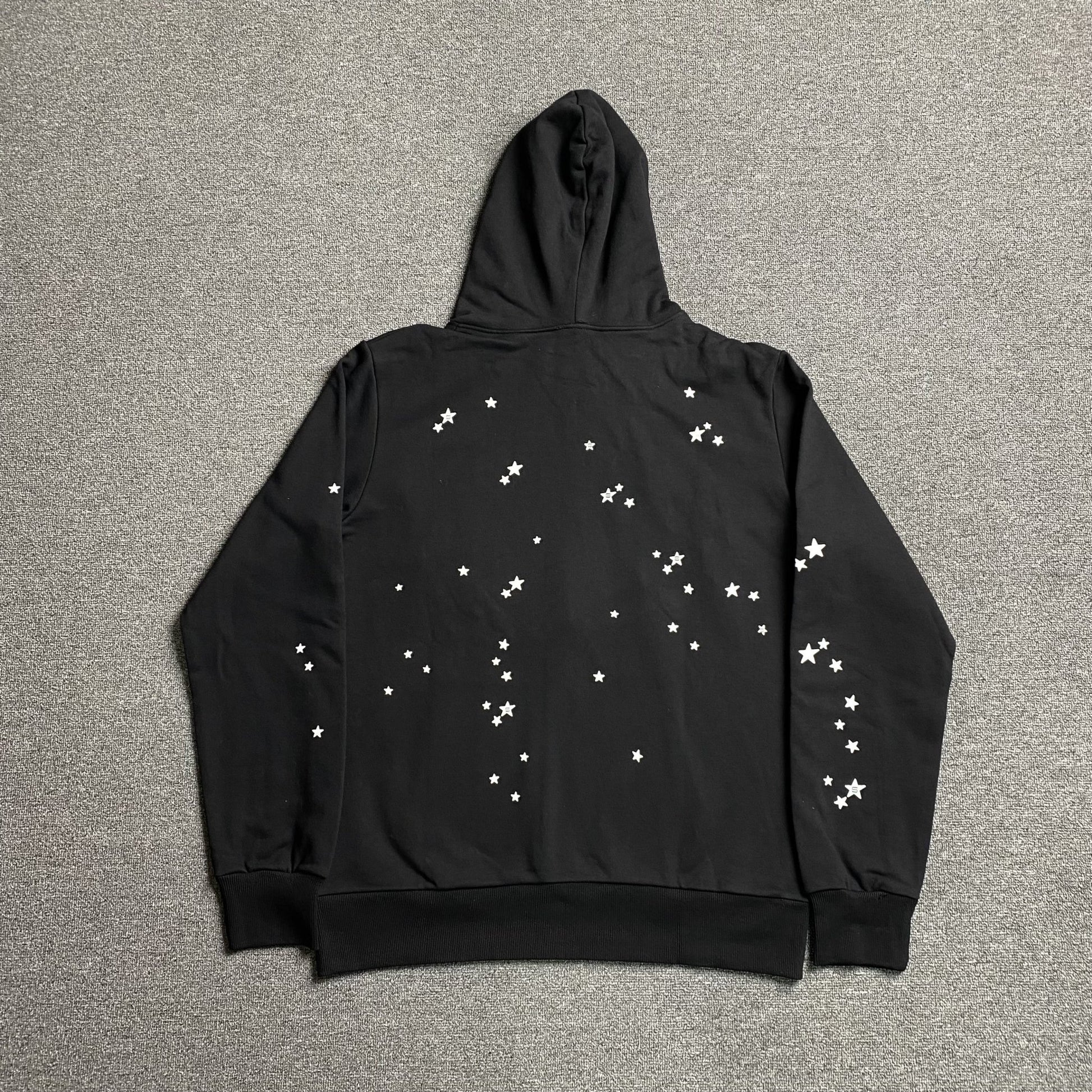 SP5DER JEFFERY HOODIE BLACK - Sin Sity Reps