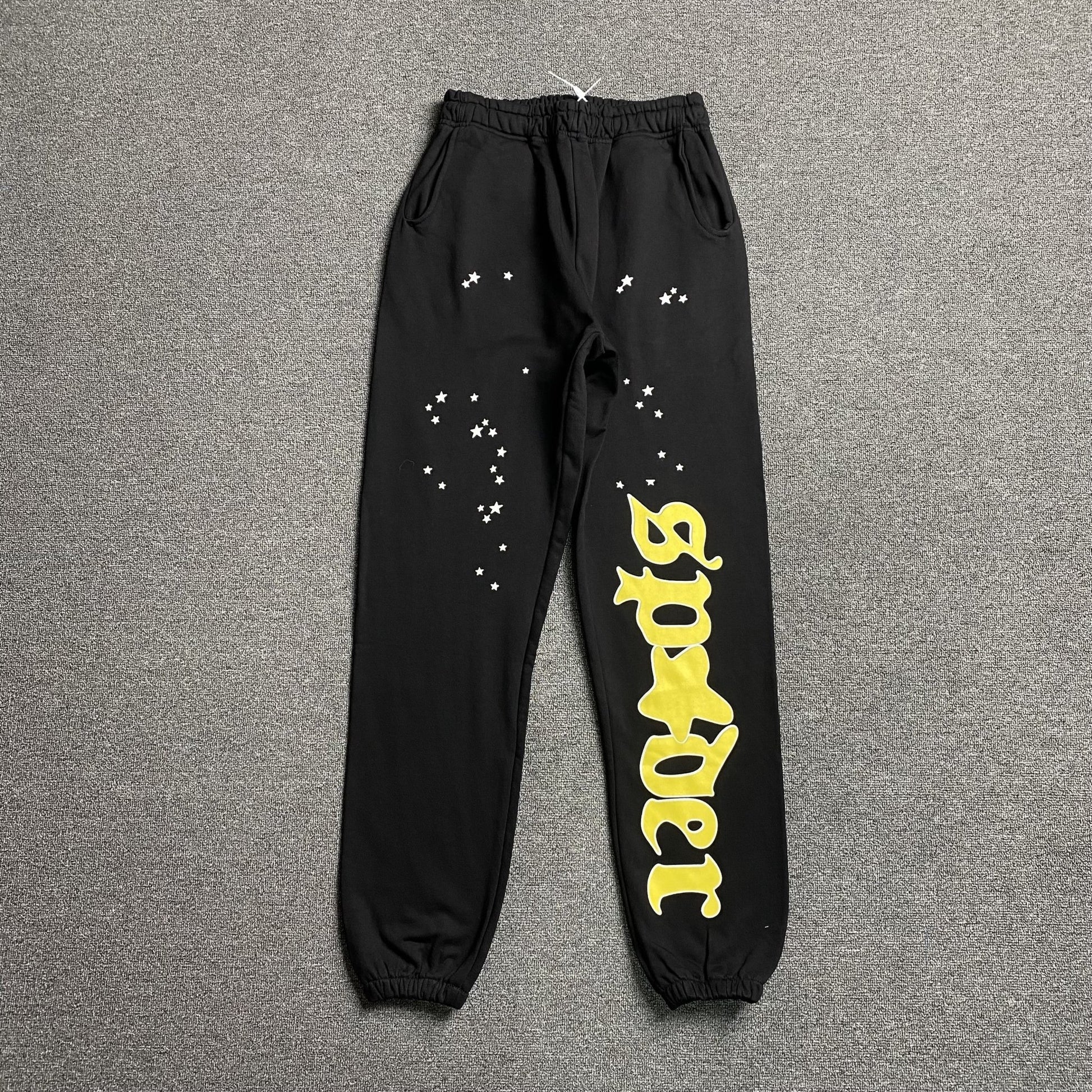 SP5DER JEFFERY SWEATPANTS BLACK - Sin Sity Reps