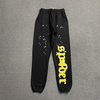 SP5DER JEFFERY SWEATPANTS BLACK - Sin Sity Reps