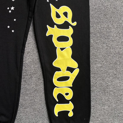 SP5DER JEFFERY SWEATPANTS BLACK - Sin Sity Reps