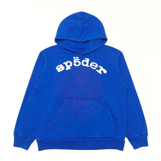 SP5DER LEGACY HOODIE BLUE - Sin Sity Reps