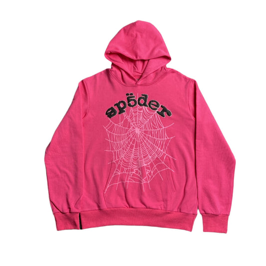 SP5DER LEGACY HOODIE PINK - Sin Sity Reps