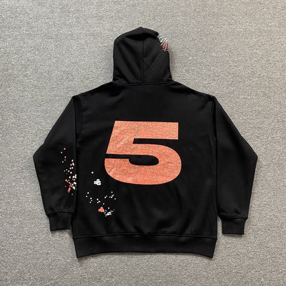 SP5DER NOCTURNAL HIGHWAY HOODIE BLACK - Sin Sity Reps