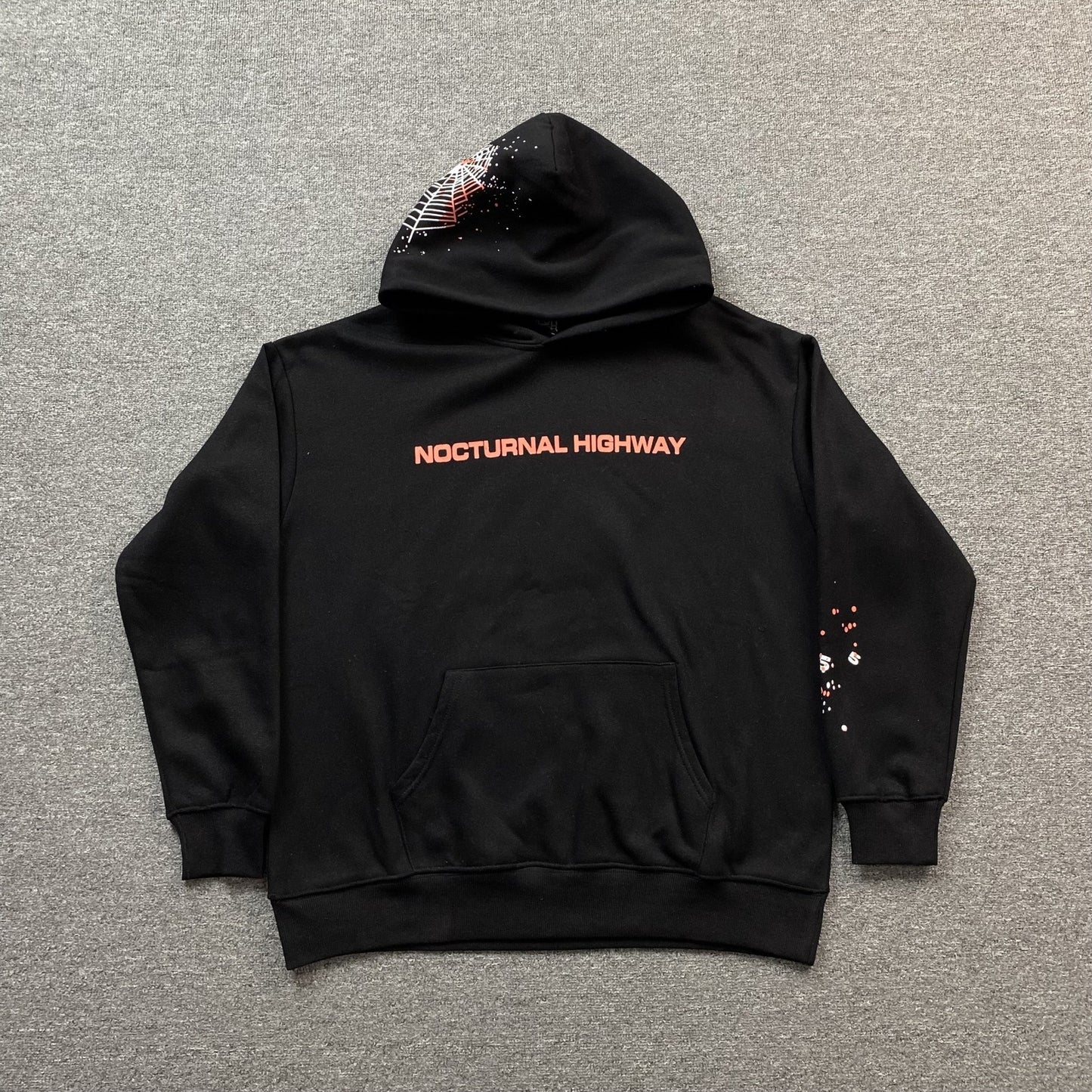 SP5DER NOCTURNAL HIGHWAY HOODIE BLACK - Sin Sity Reps