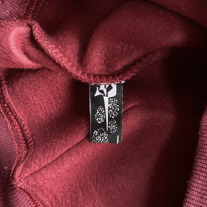 SP5DER NOCTURNAL HIGHWAY HOODIE BURGUNDY - Sin Sity Reps