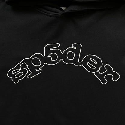 SP5DER OG LOGO HOODIE BLACK - Sin Sity Reps