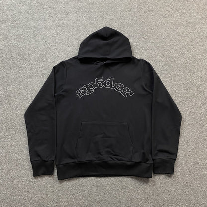 SP5DER OG LOGO HOODIE BLACK - Sin Sity Reps